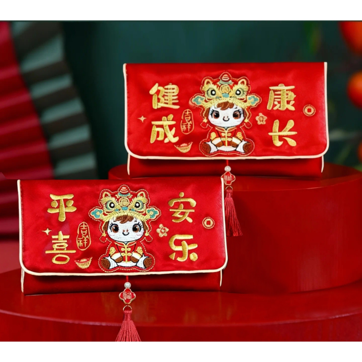 新款高档红包2026马年刺绣新款布艺高档周岁锦缎新年满月生日红包