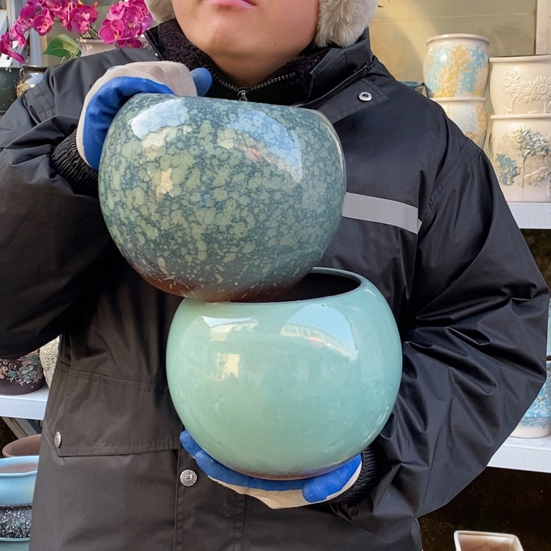 紫砂花盆口15高18福利俩个