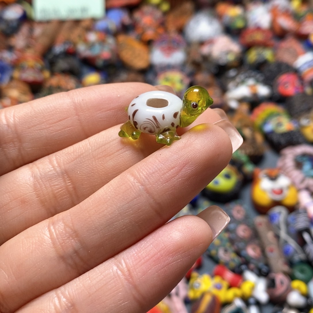 琉璃颈饰琉璃配件小乌龟