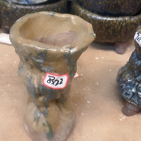 小*恩粗陶花盆手工花盆制作就这样的