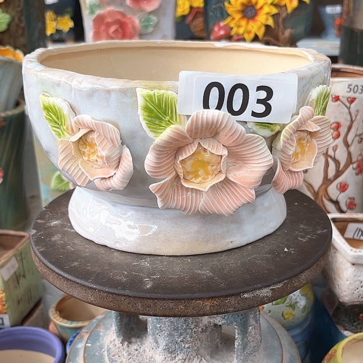 紫砂花盆粗陶材质多肉花盆