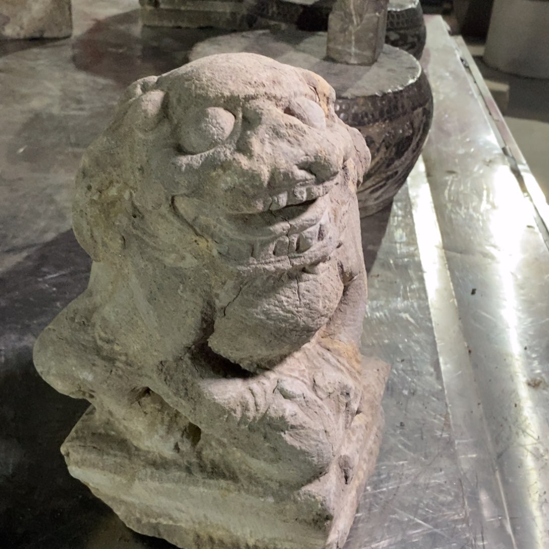 石材双*堂青石狮子。不包邮