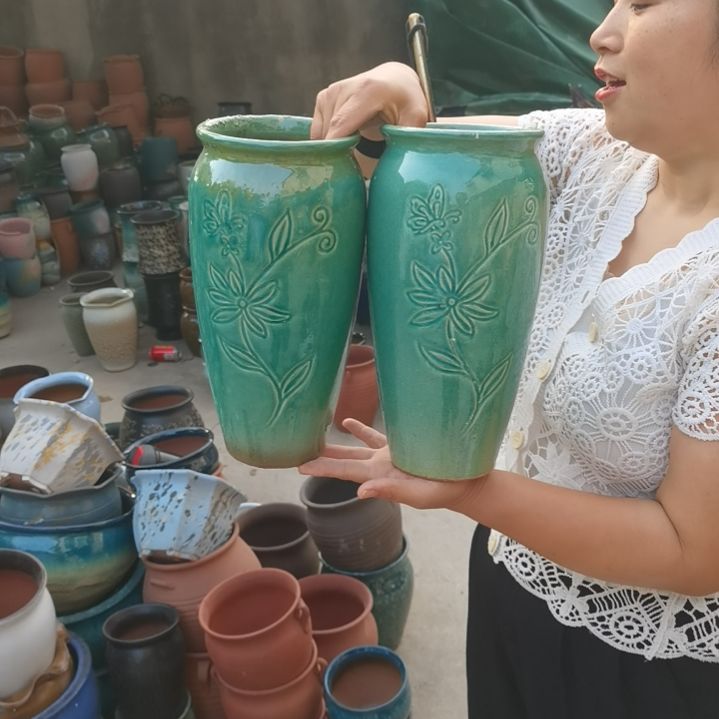 口13高29瑕疵两个盆子