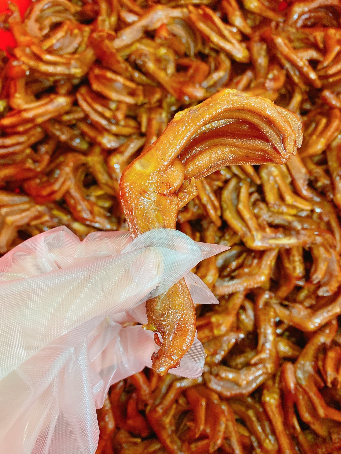 屏姨五香鸭脚4只*5包潮汕特产美味真空包装500g追剧零食全脚