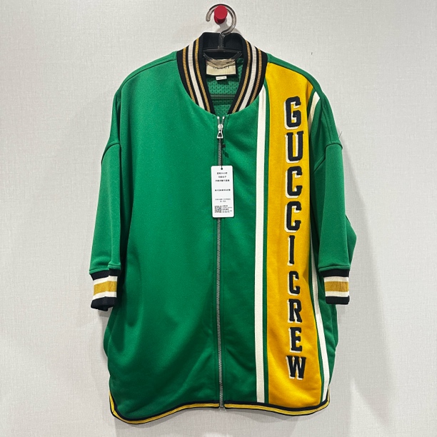 99新 GUCCI/古驰 绿色拉链短袖 尺码：L  11288