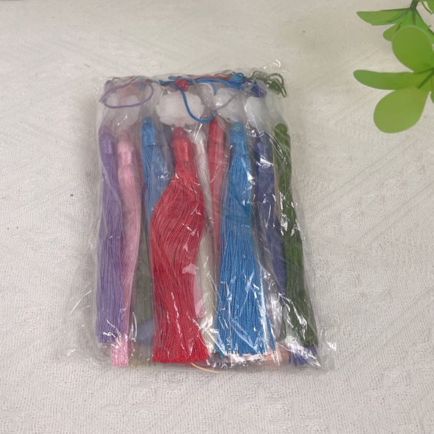 A009-莲花流苏混装彩色DIY编织25条