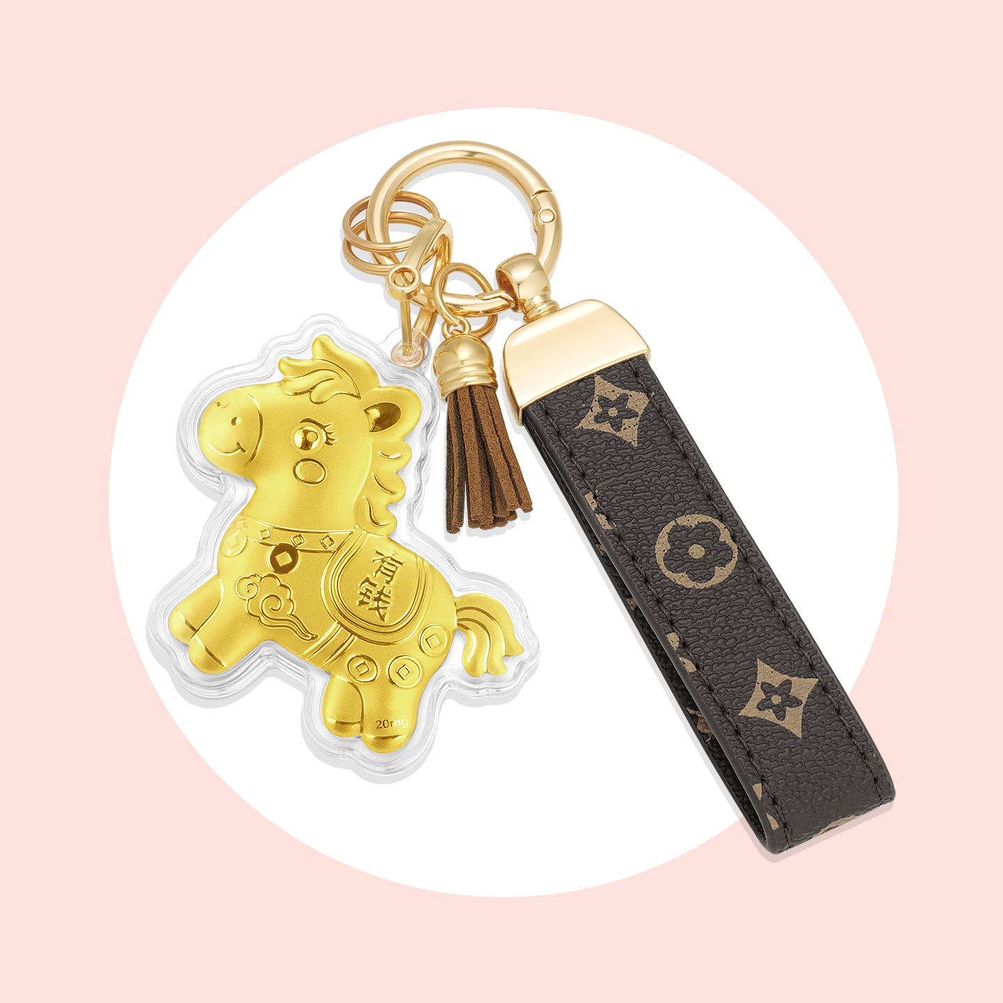 含金工艺品【夏夏精选】时尚挂件钥匙扣手机贴水贝特产 BP 30080