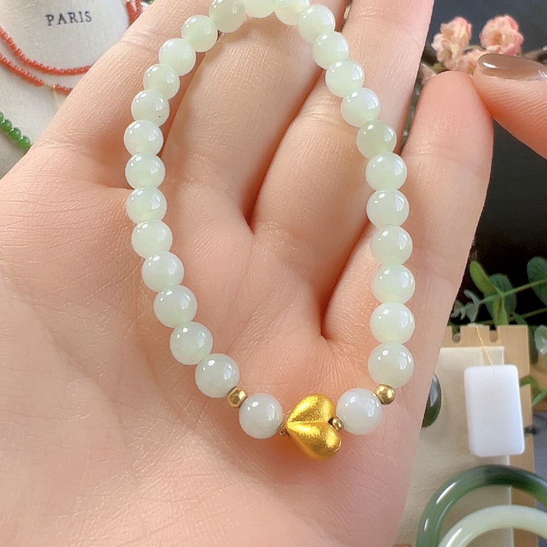 和田玉未镶嵌手链sj