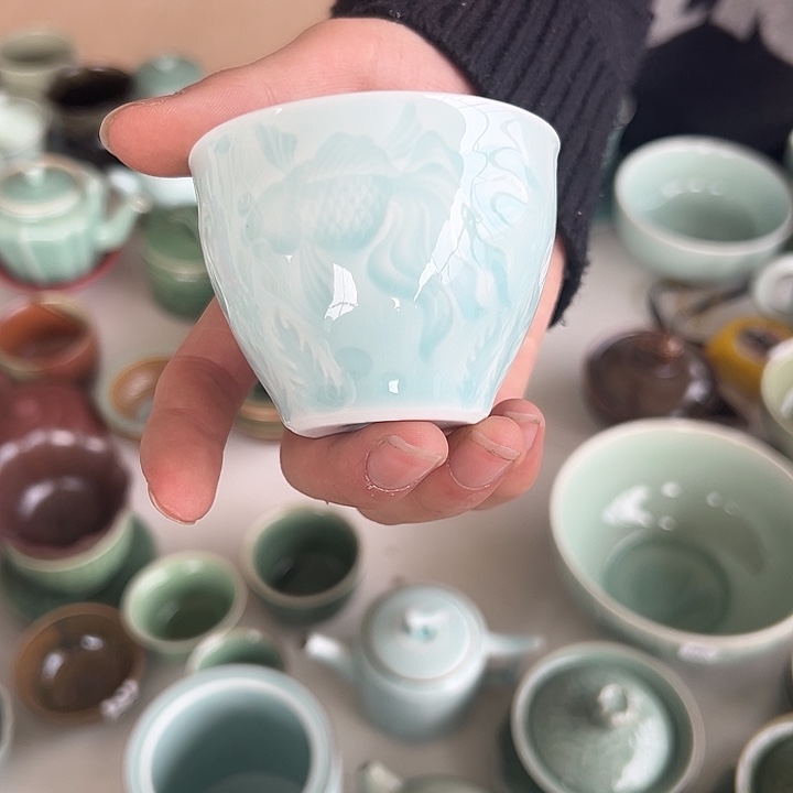 小米茶器龙泉青瓷