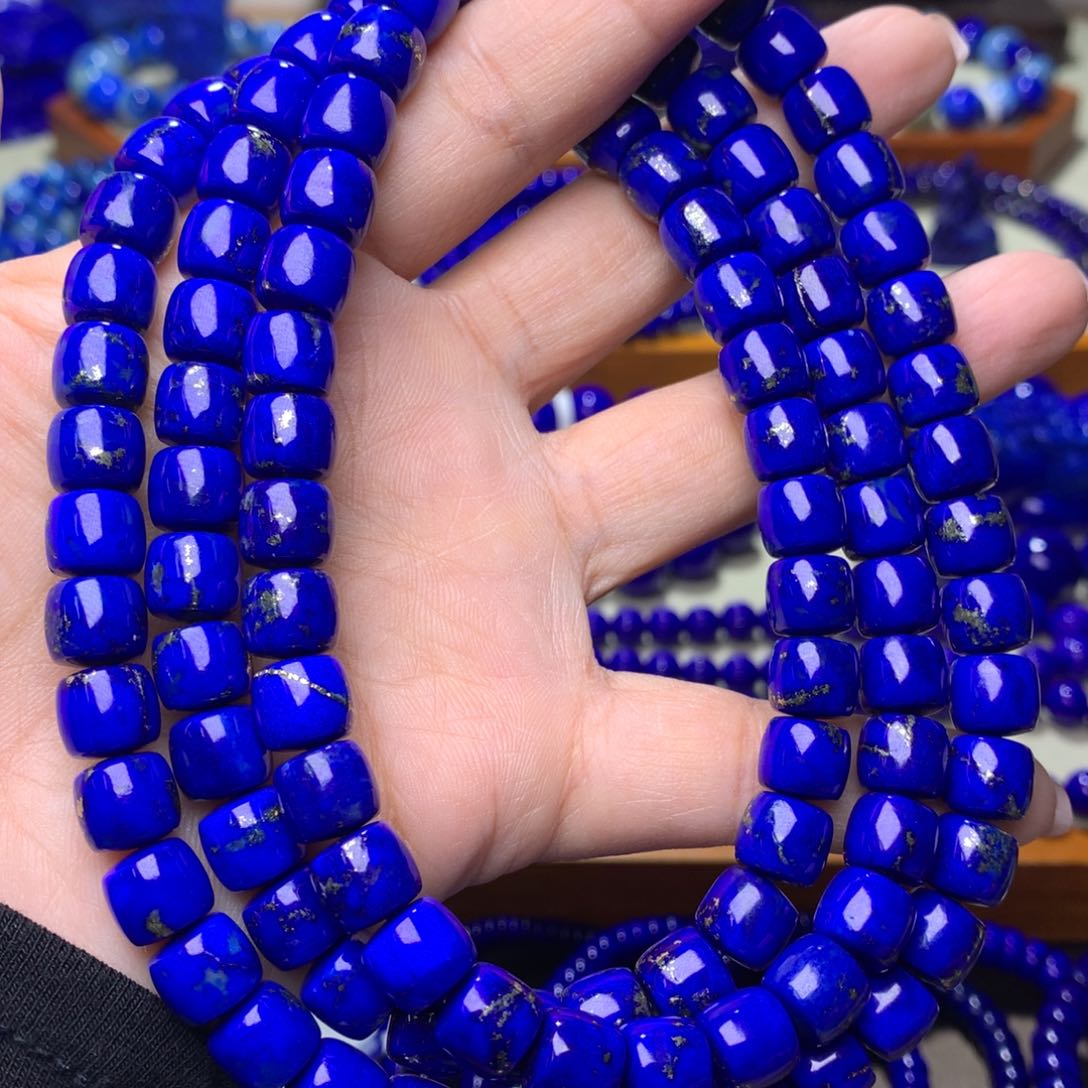 青金石手串未镶嵌9m