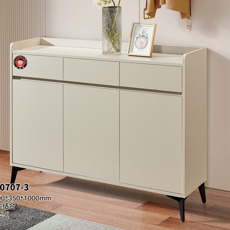 家用大容量简约白色鞋柜