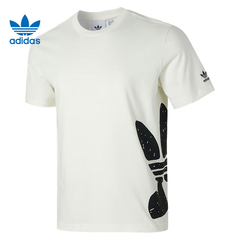 adidas阿迪达斯【西】三叶草男子运动休闲短袖T恤JD3246