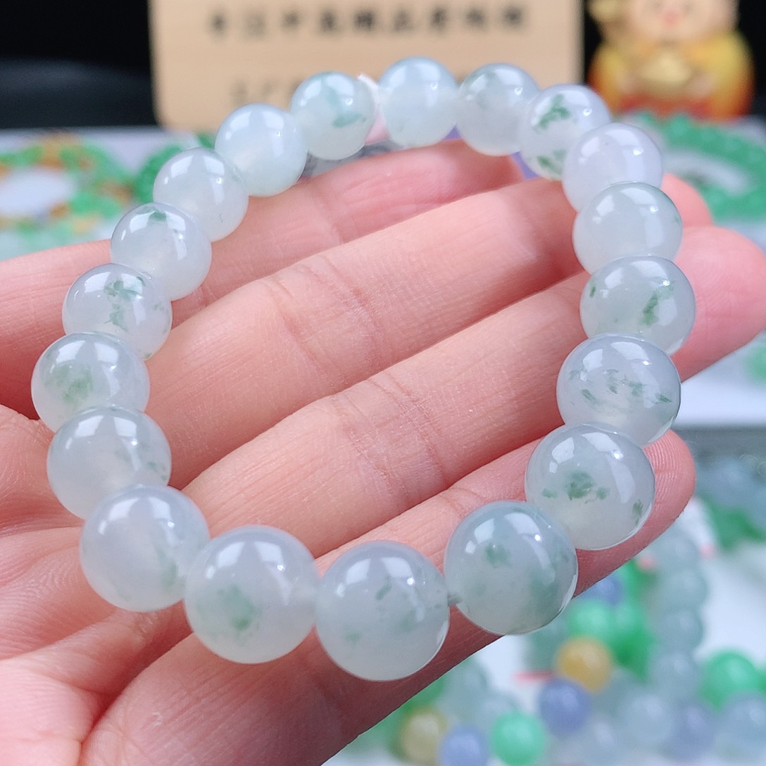 翡翠手链未镶嵌卡10mm