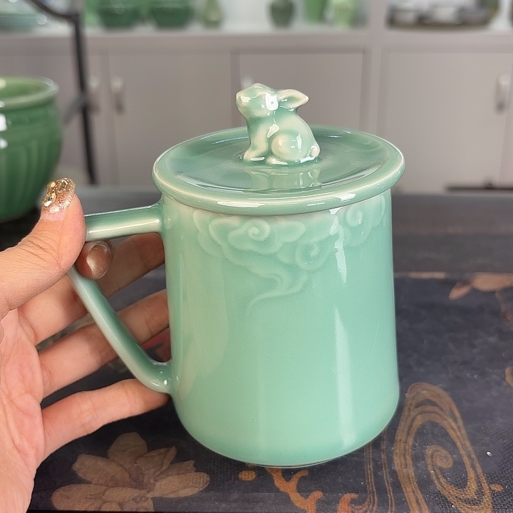 龙泉云间青瓷小米茶器