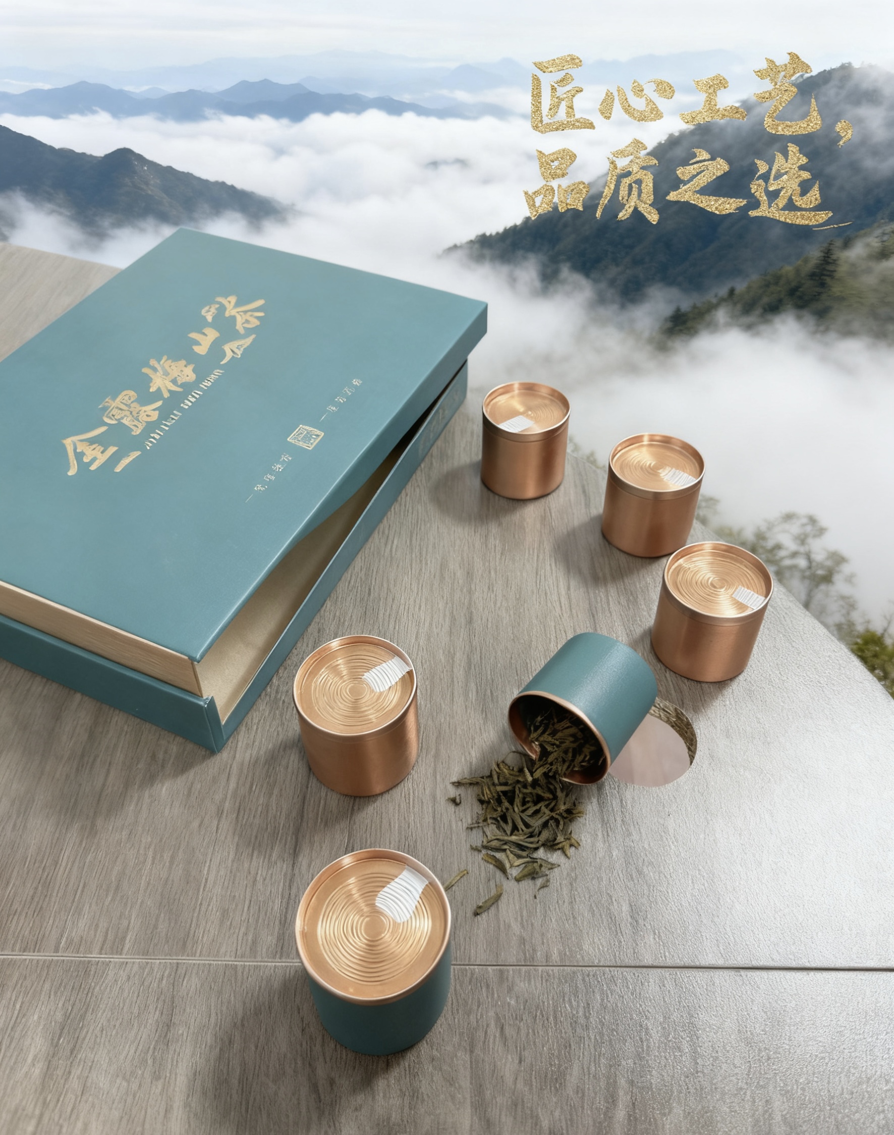 手提高山金露梅山茶茶叶礼盒装适合中秋过年送长辈