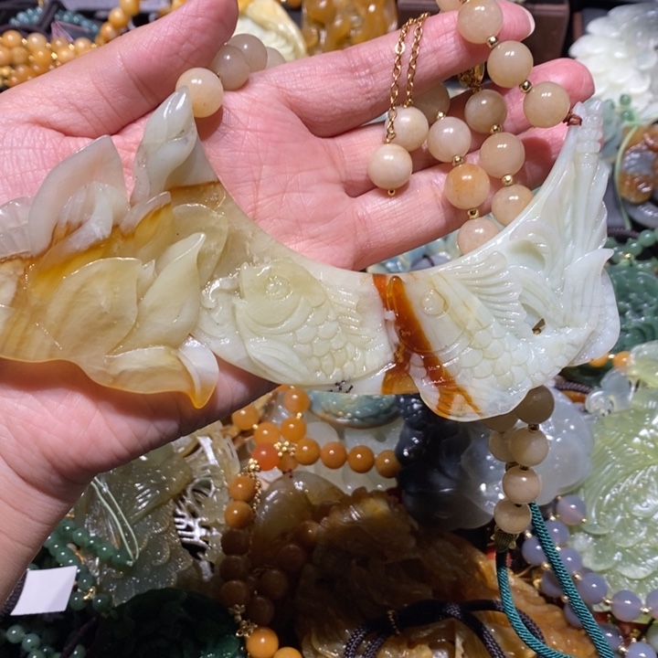 岫玉毛衣链未镶嵌