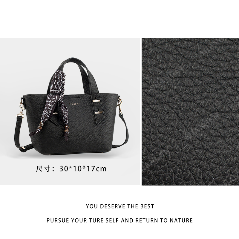 【尚恩CC】QYX-81755-黑色-轻奢百搭手提腋下新款斜跨女包