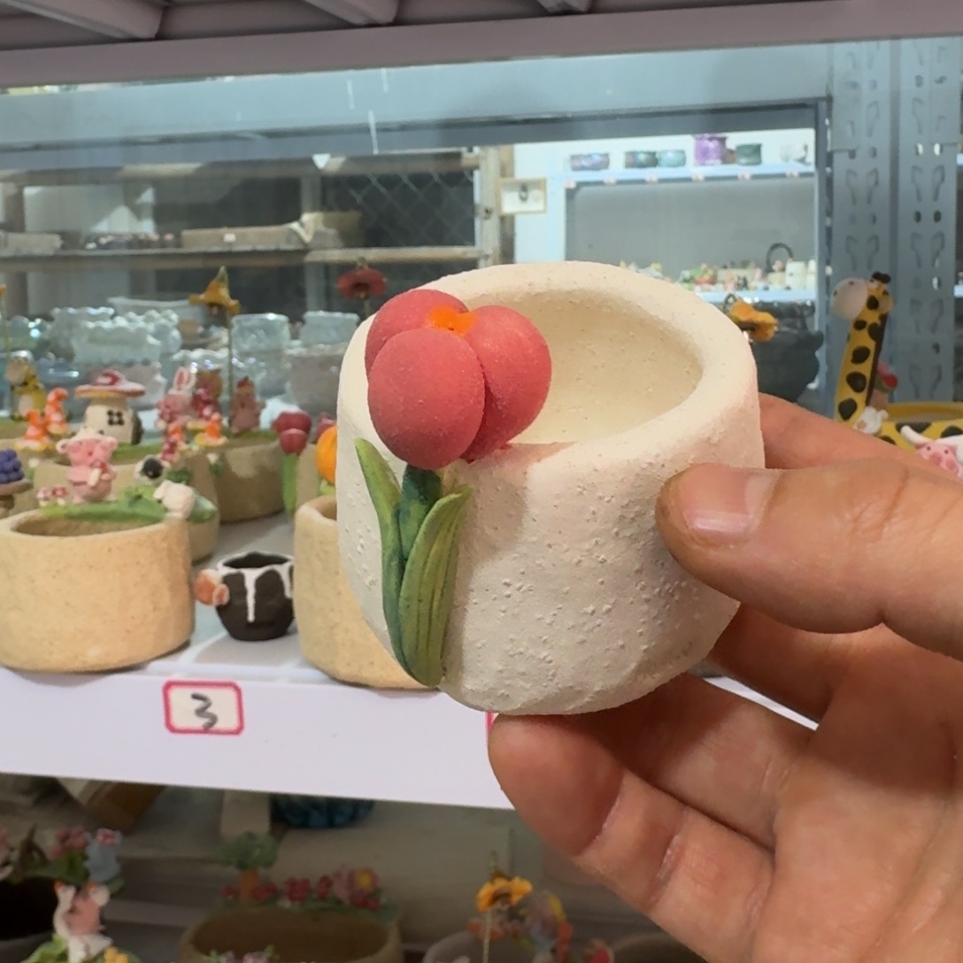 厂家直销手工花盆摆件