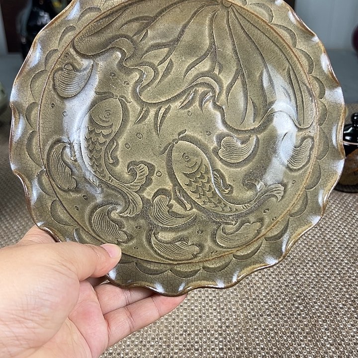 瓷片瓷器摆件正能量摆件