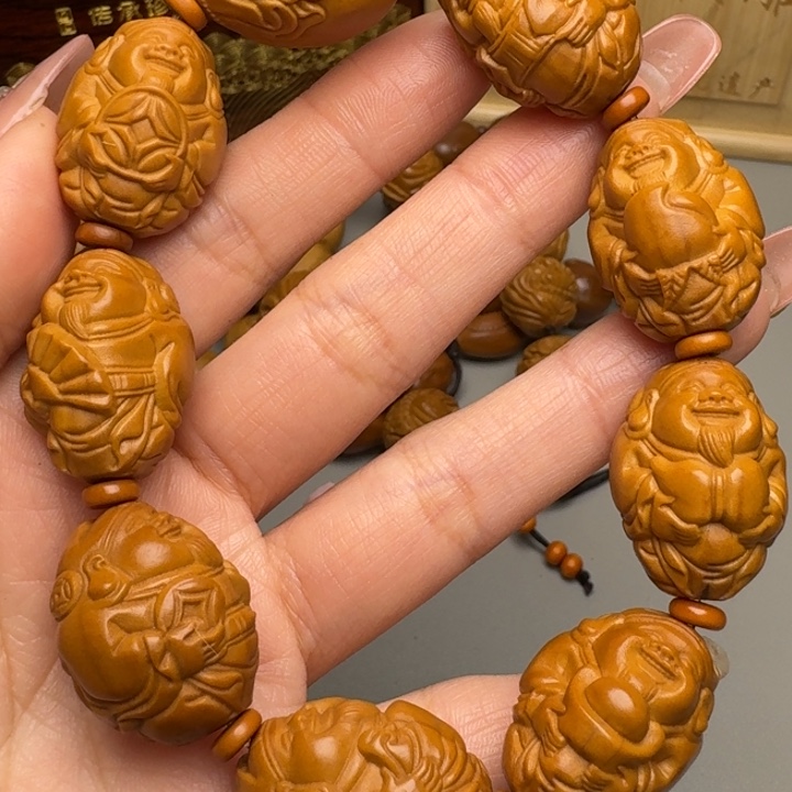 橄榄核手串/手链八方财神