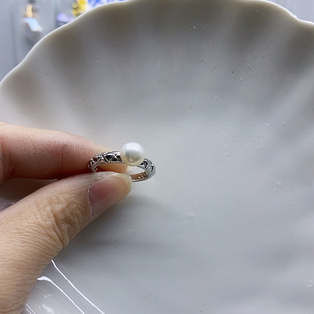 颈饰合金淡水珍珠