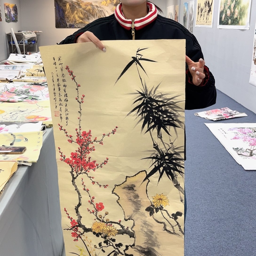 国画国画作品宣纸纯手绘