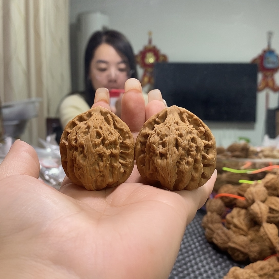 把件文玩核桃南**雪40玄武狮子头