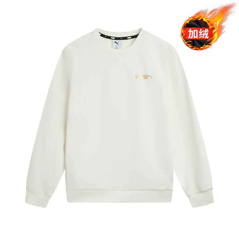 PUMA/彪马25秋季上新款男装女装运动休闲针织套头加绒卫衣693711