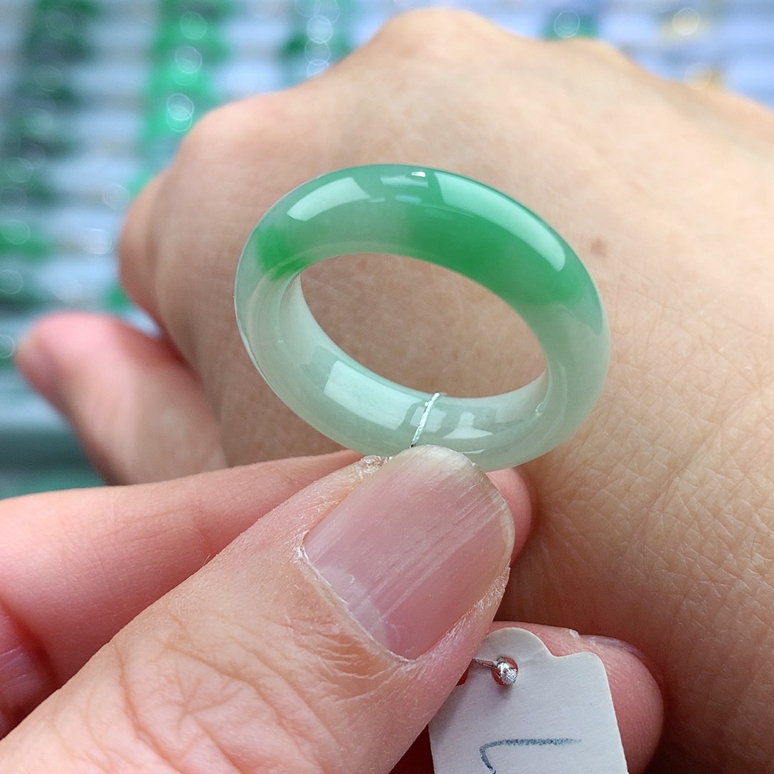 未镶嵌戒指翡翠16-17号