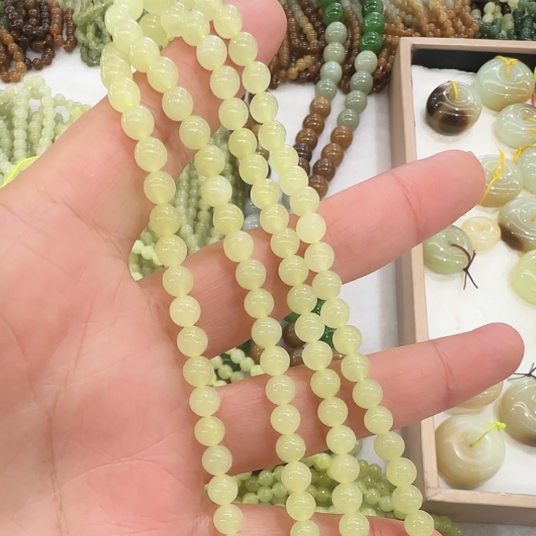 和田玉（黄玉）未镶嵌毛衣链