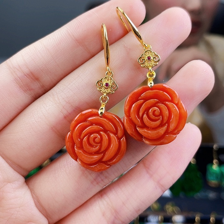 翡翠耳饰未镶嵌饰品