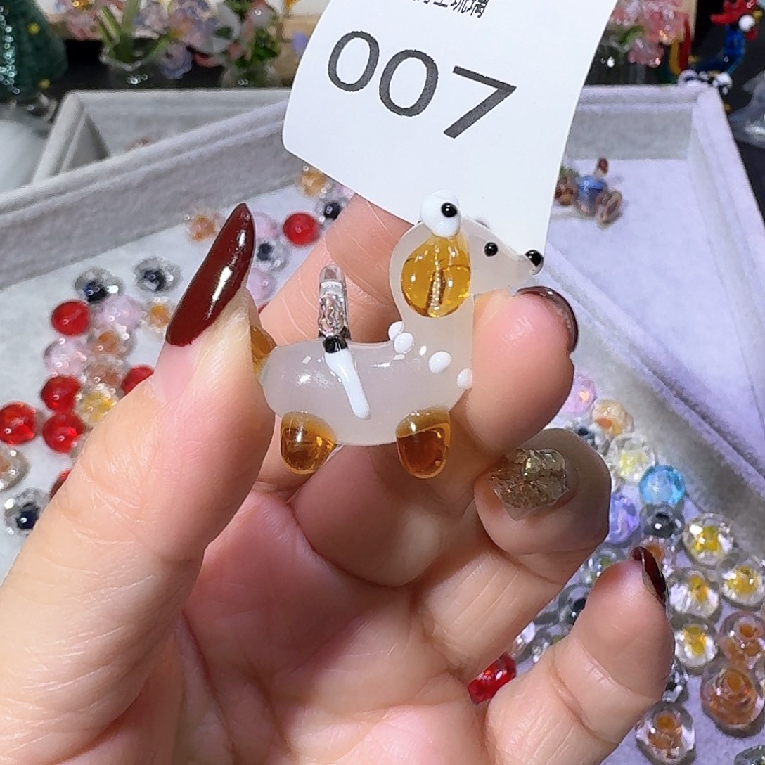 琉璃吊坠(不含链)007腊肠狗