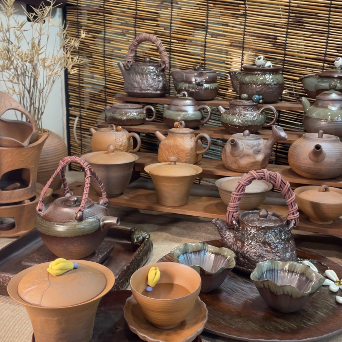 斗笠盖碗三件套佛手柑