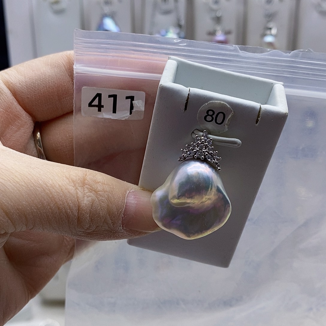 颈饰合金淡水珍珠