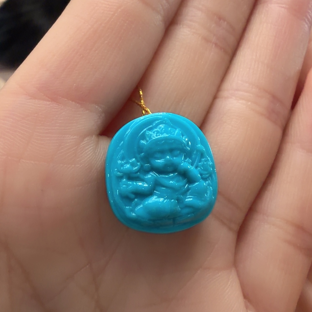绿松石未镶嵌颈饰