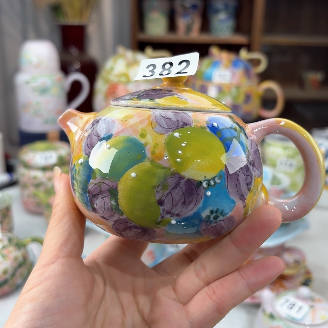 景德镇手绘高温釉下彩陶瓷茶具