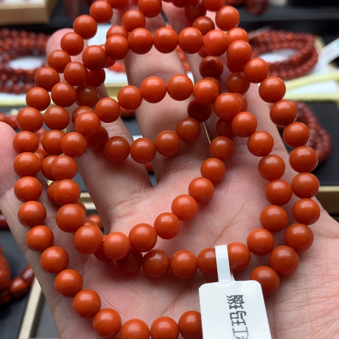 南红玛瑙手链未镶嵌