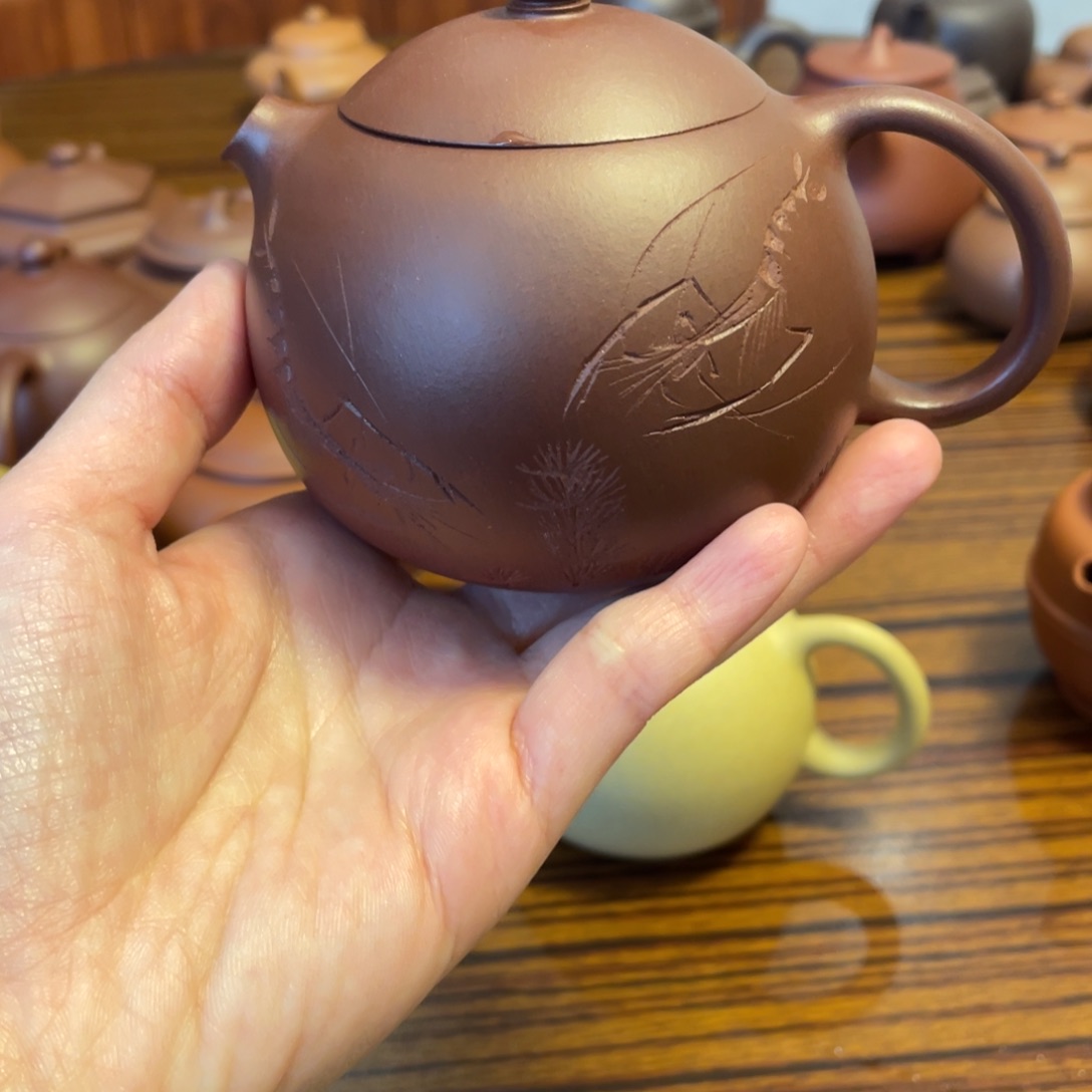 紫砂茶壶紫泥西施230cc
