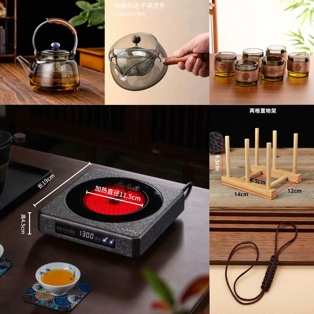 新匠冰裂银（11件套）1300瓦电陶炉+星空壶1200毫升套组家用多功能