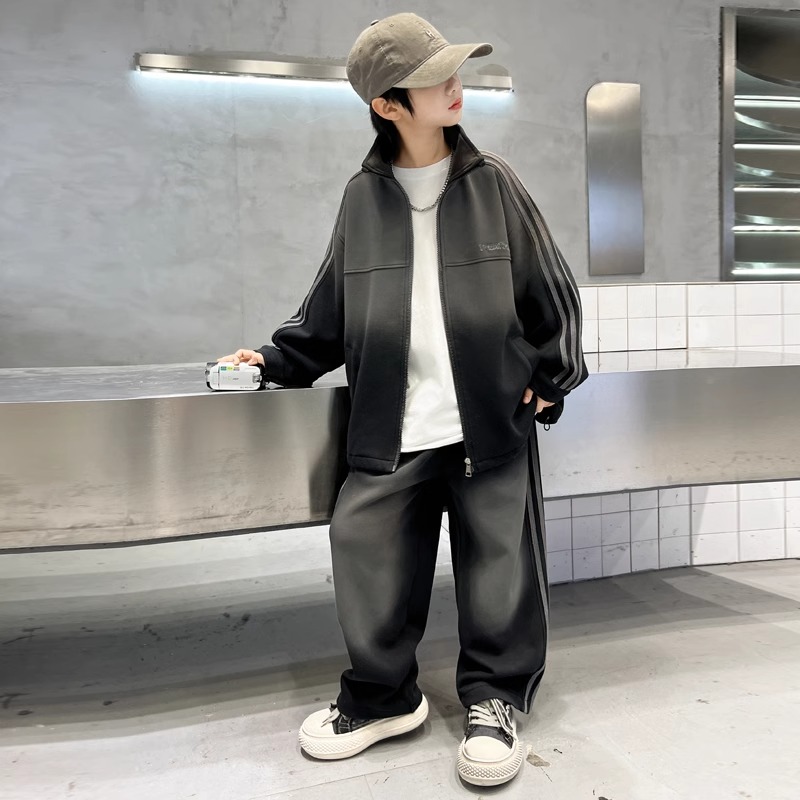 儿童装男童秋装套装2025新款中大童春秋款卫衣运动服两件套帅气潮