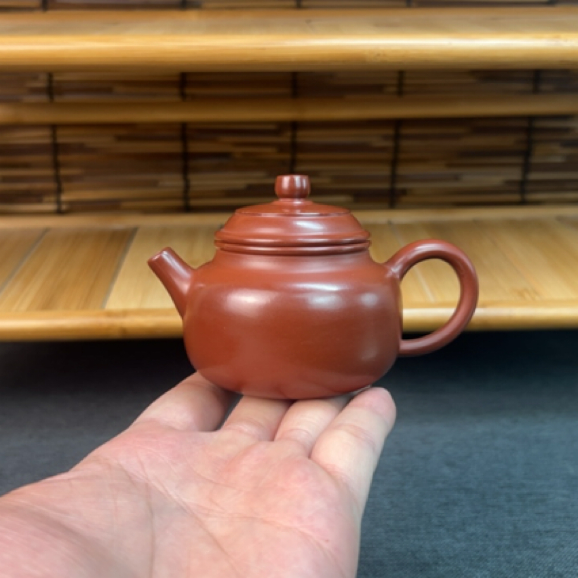 〔大红袍德钟壶130毫升〕潮州手拉壶功夫茶壶正宗冲茶泡茶壶全手工