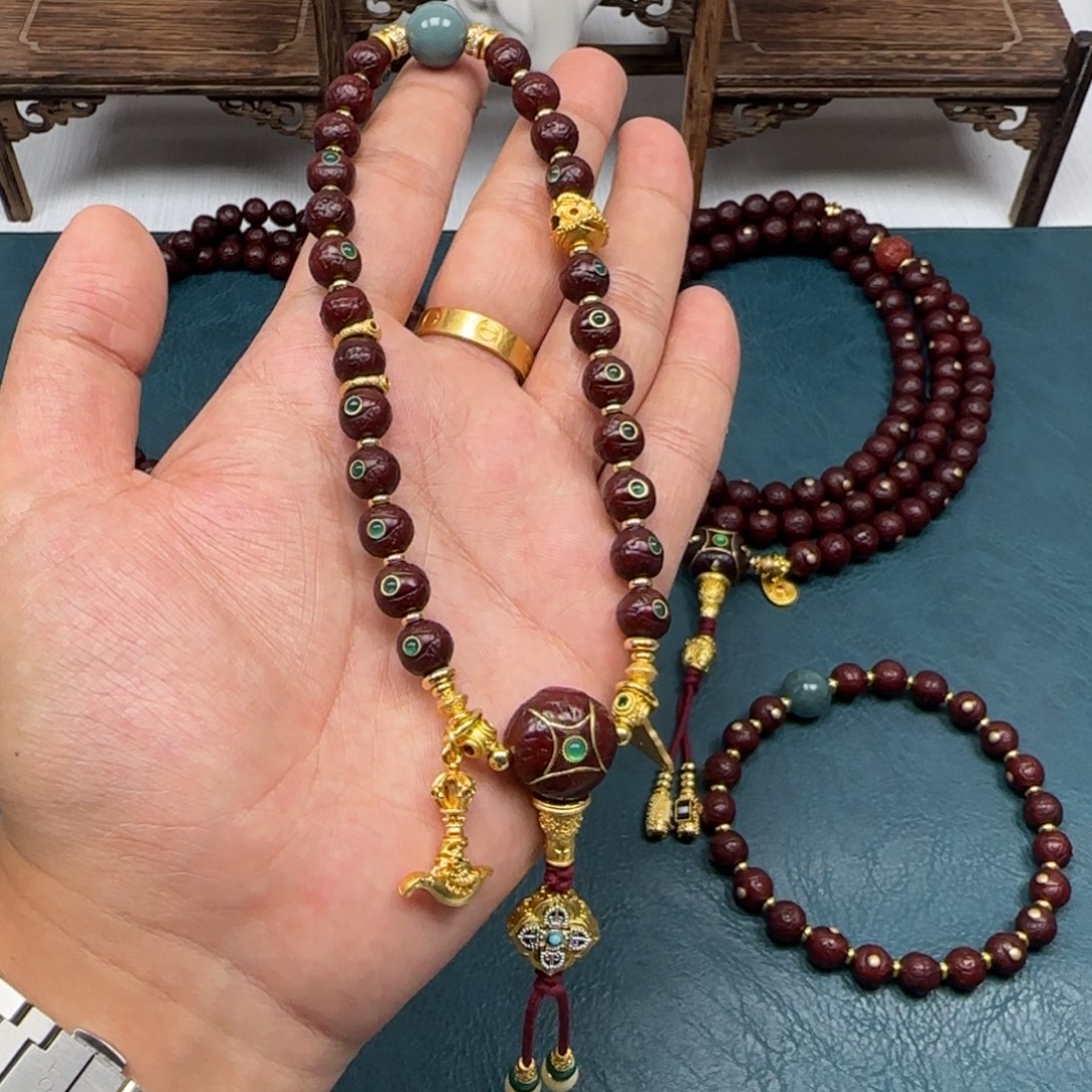 吊坠凤眼菩提凤眼绿宝手持8.5满配