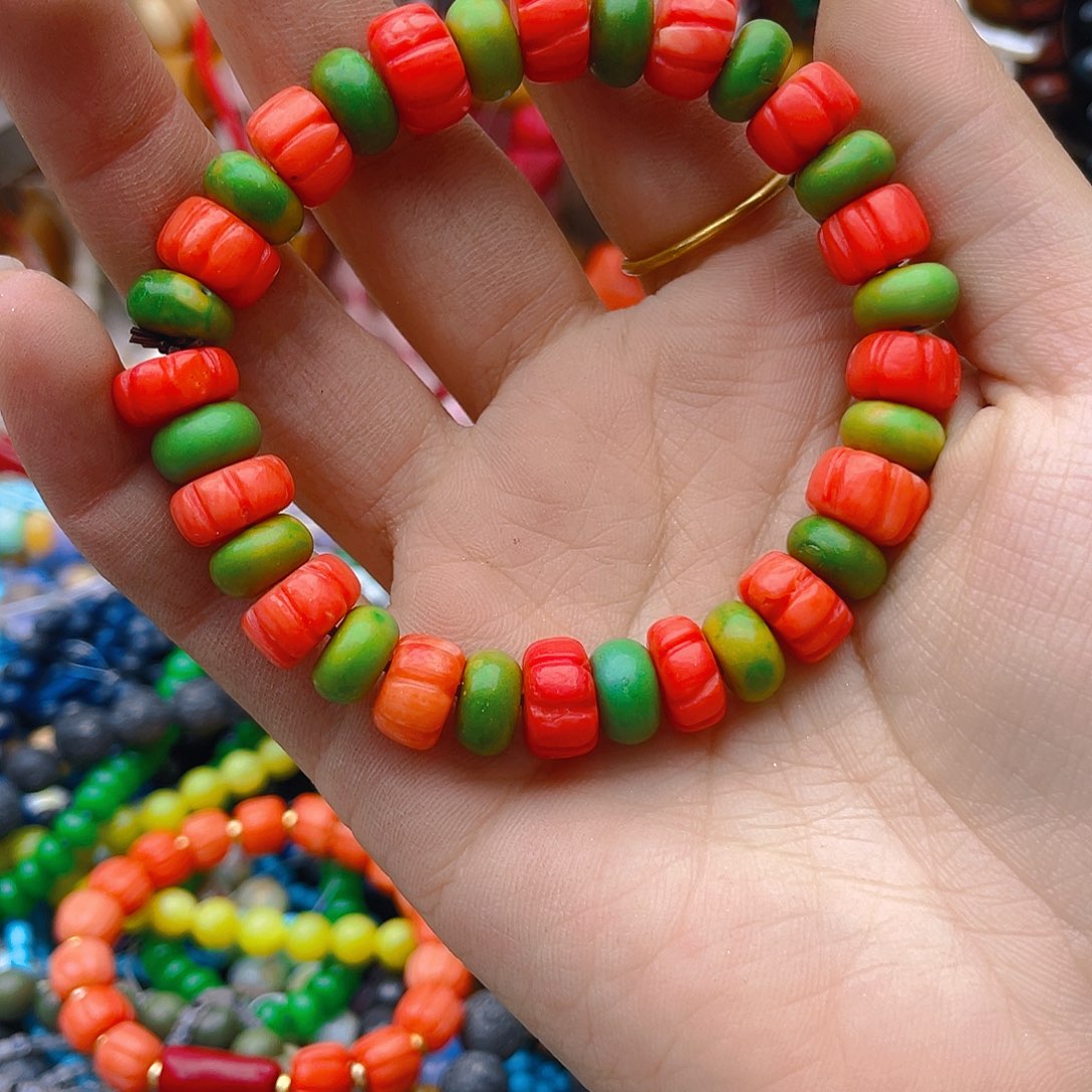 玛瑙/玉髓珠宝半成品未镶嵌手串一条