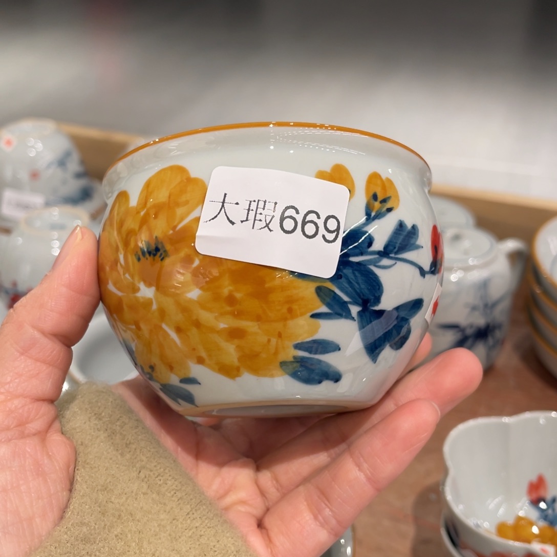 有瑕釉下彩纯手绘