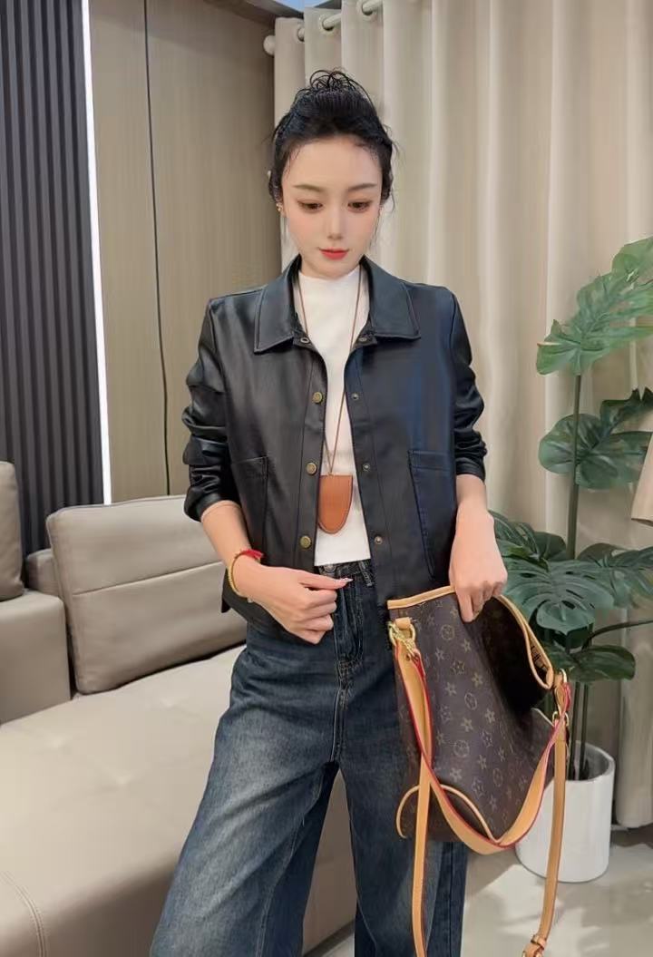 【尚达精选】春秋季女装新款皮衣外套R358