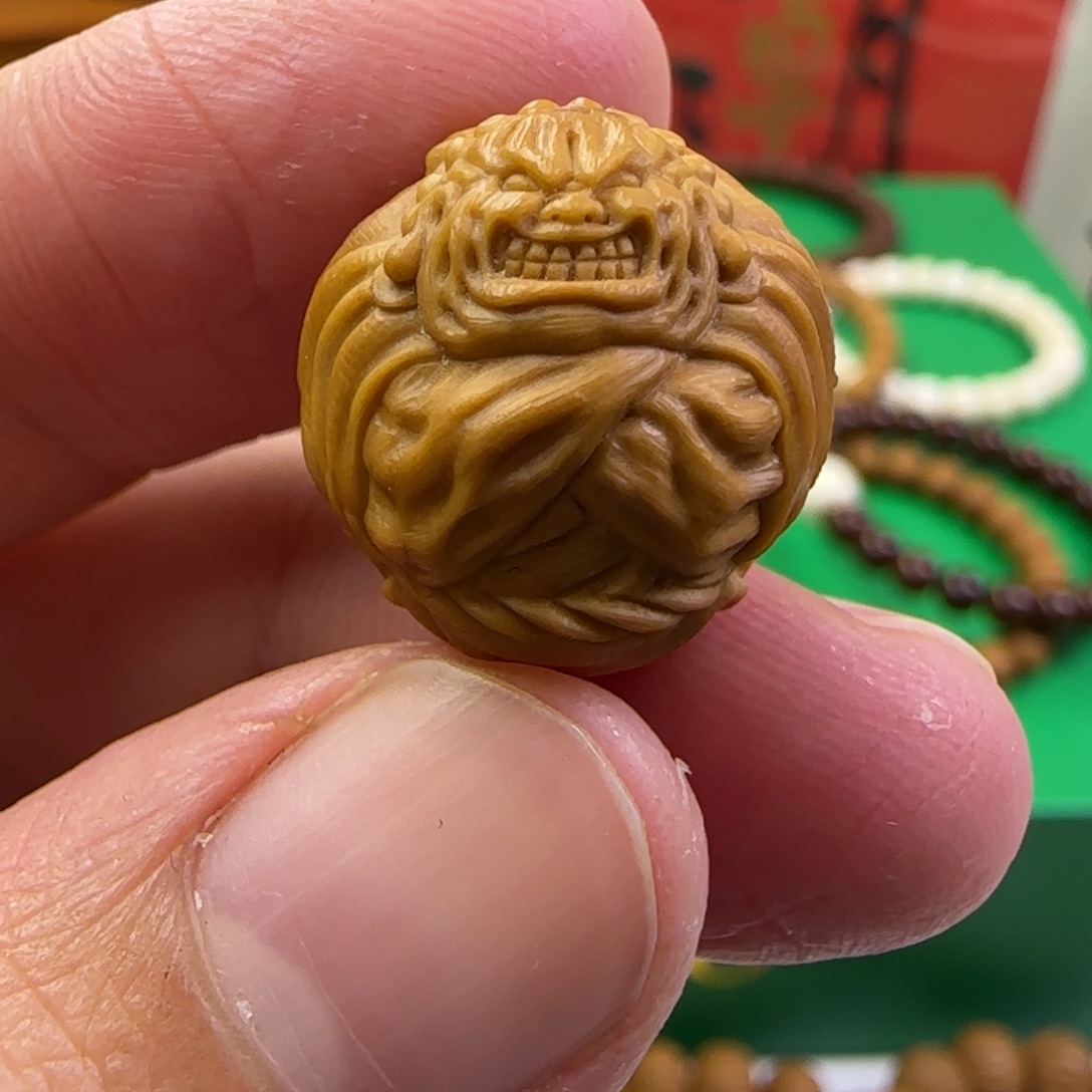 吊坠猴头核桃武僧