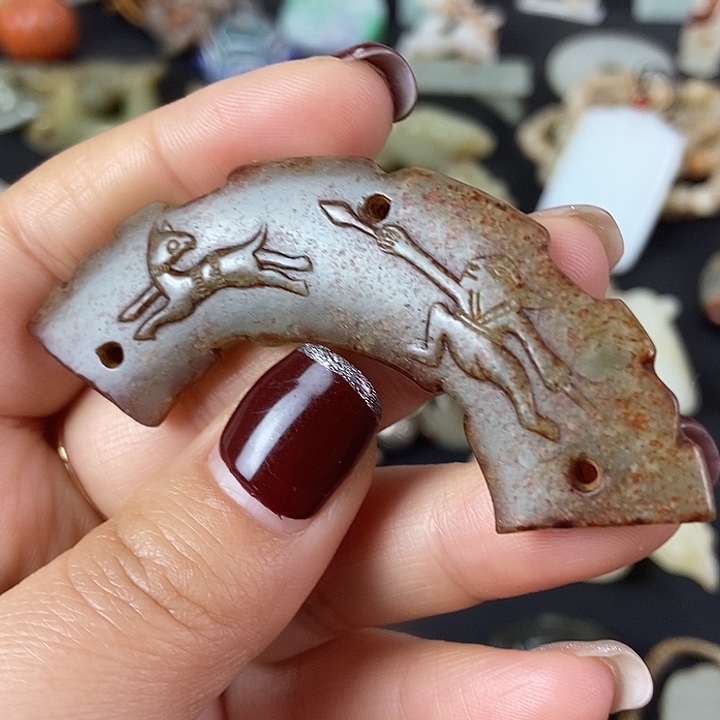 和田玉（糖玉）挂件未镶嵌