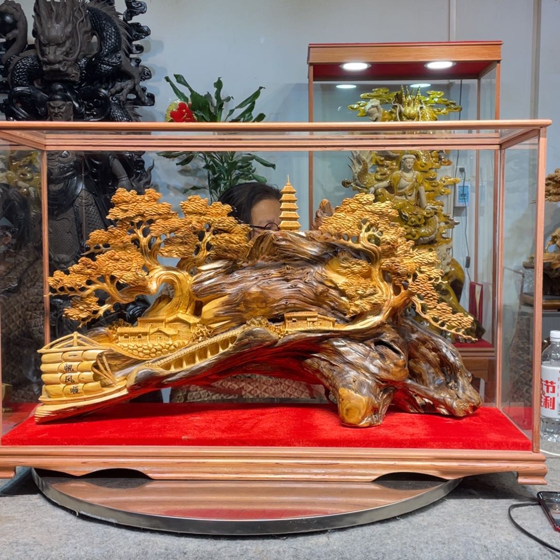 香榧木山水崖柏精品