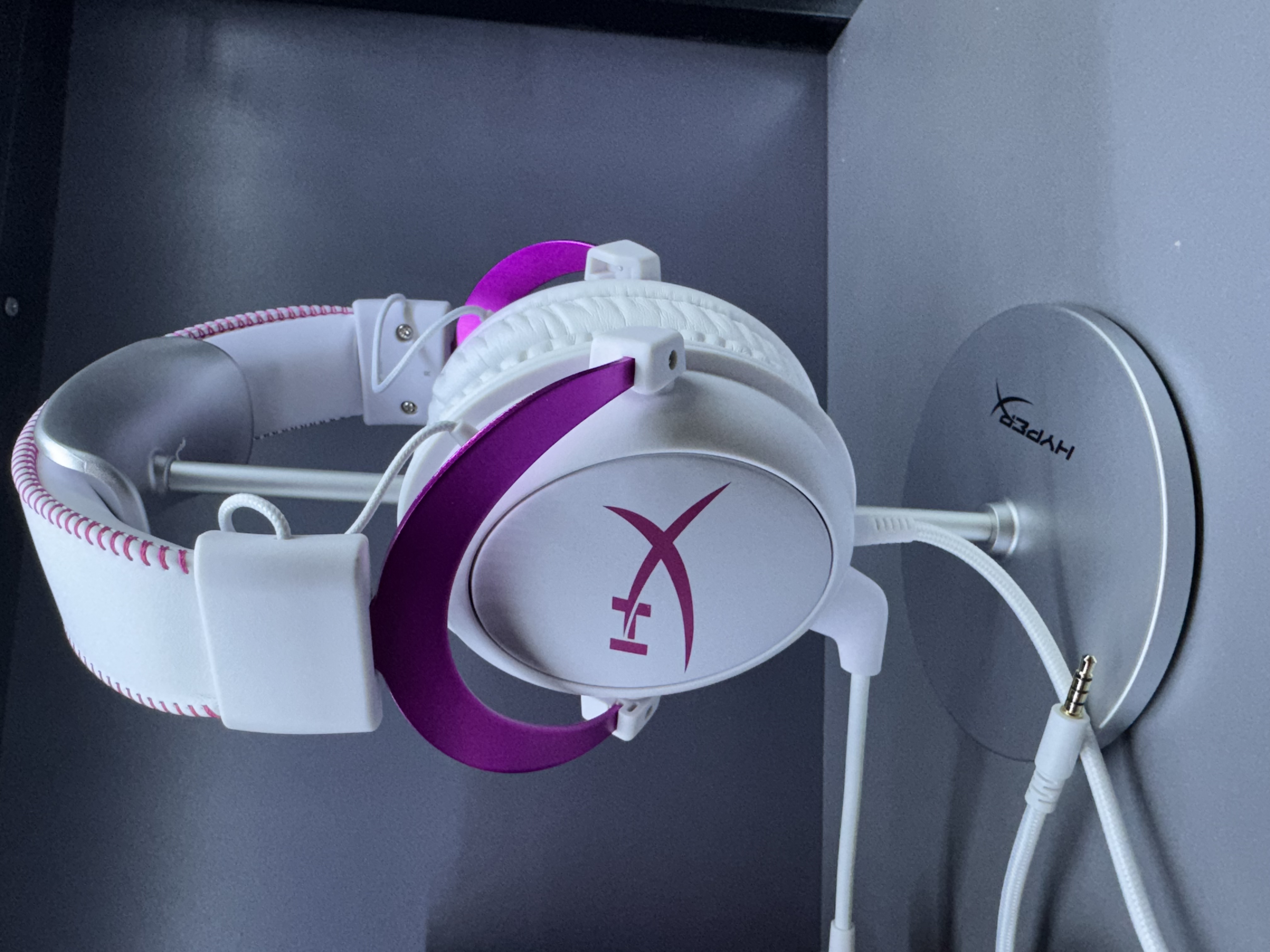 准新品 HYPERX Cloud II 飓风2霓虹粉电竞耳机加灵音