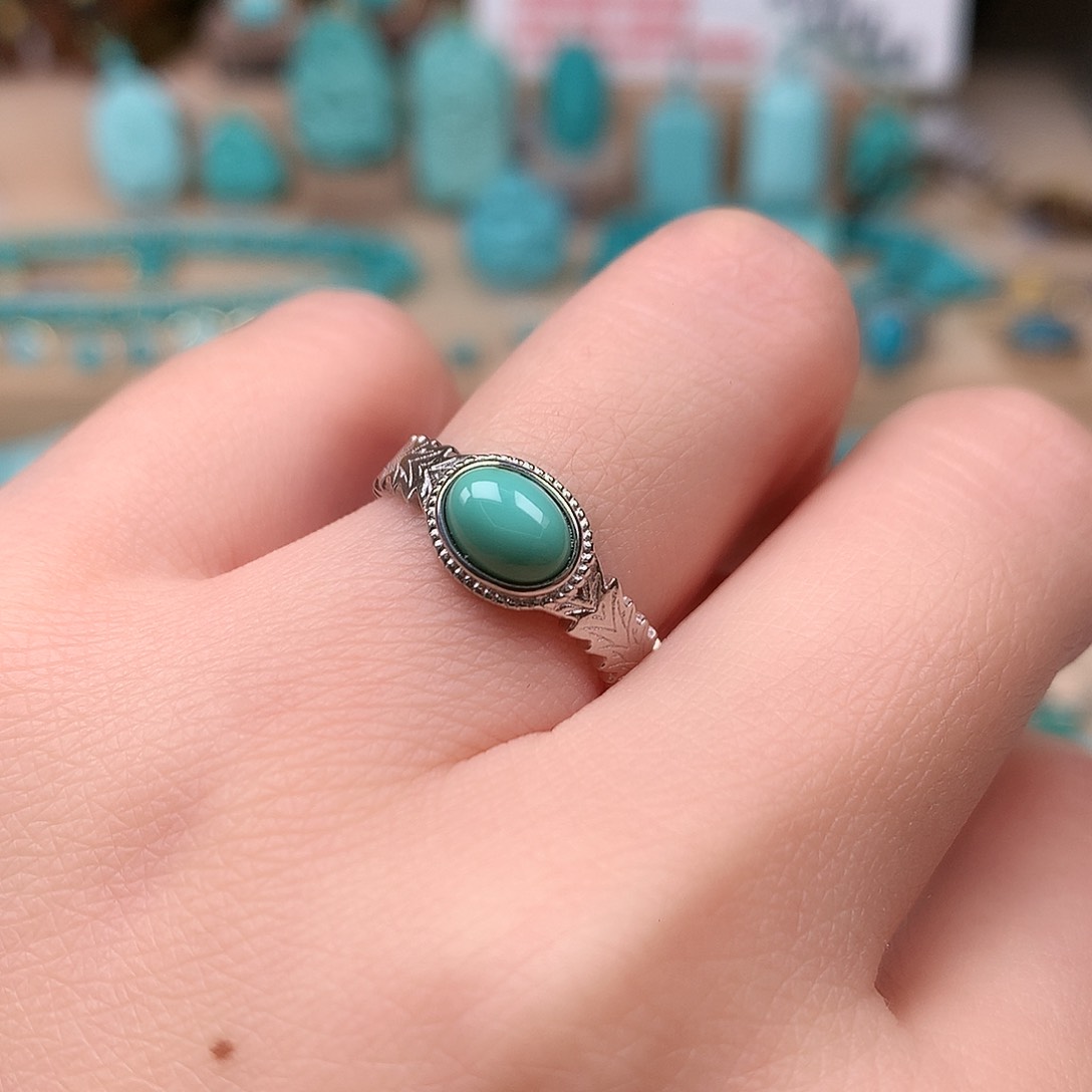 绿松石精品配饰银S925镶嵌